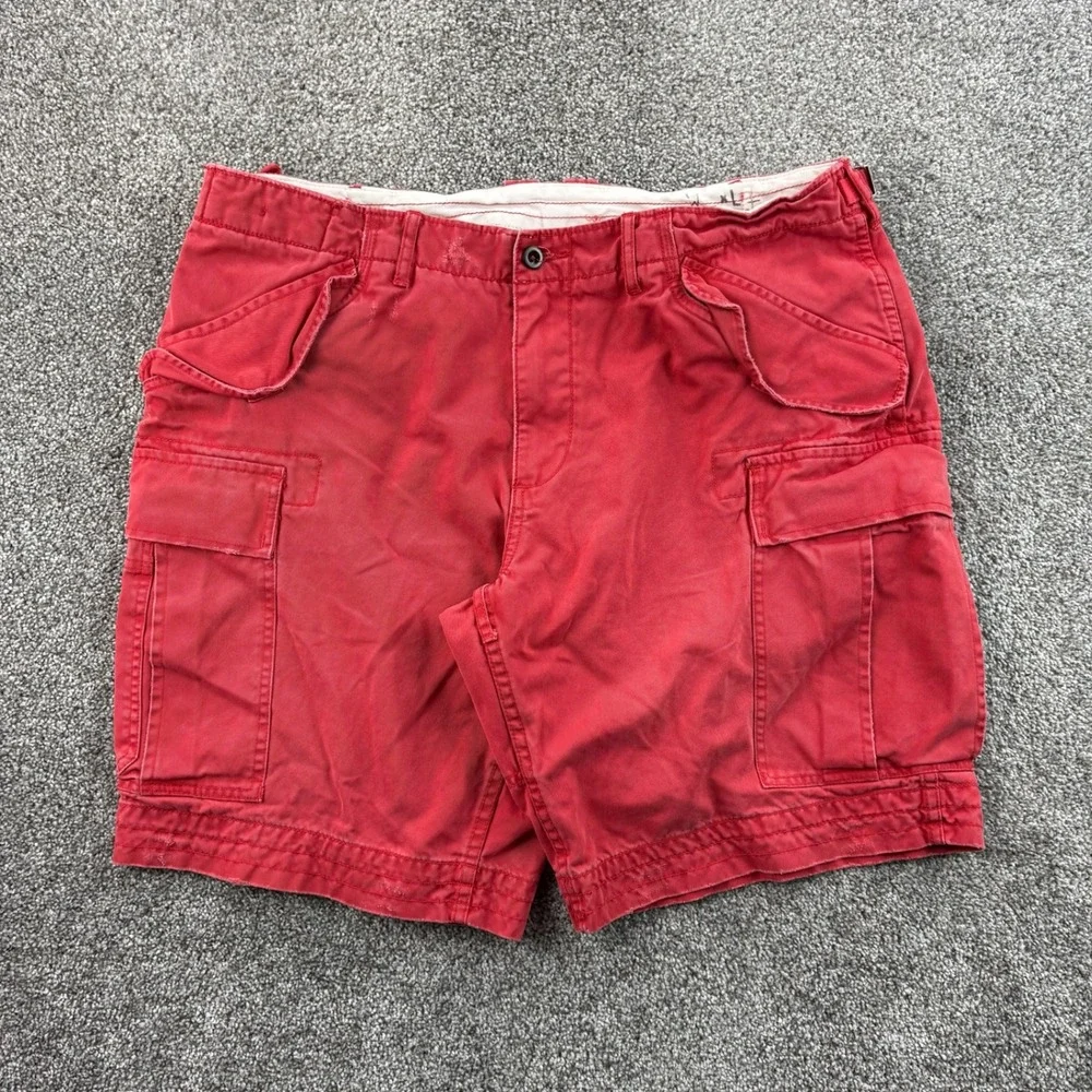 Vintage Polo Ralph Lauren Cargo Shorts Mens 38 Cotton Utility Gorpcore Military